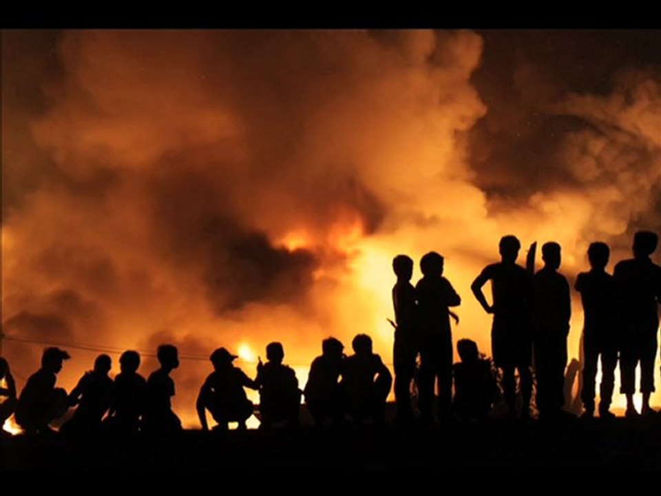 Violent incendie à Phnom Penh