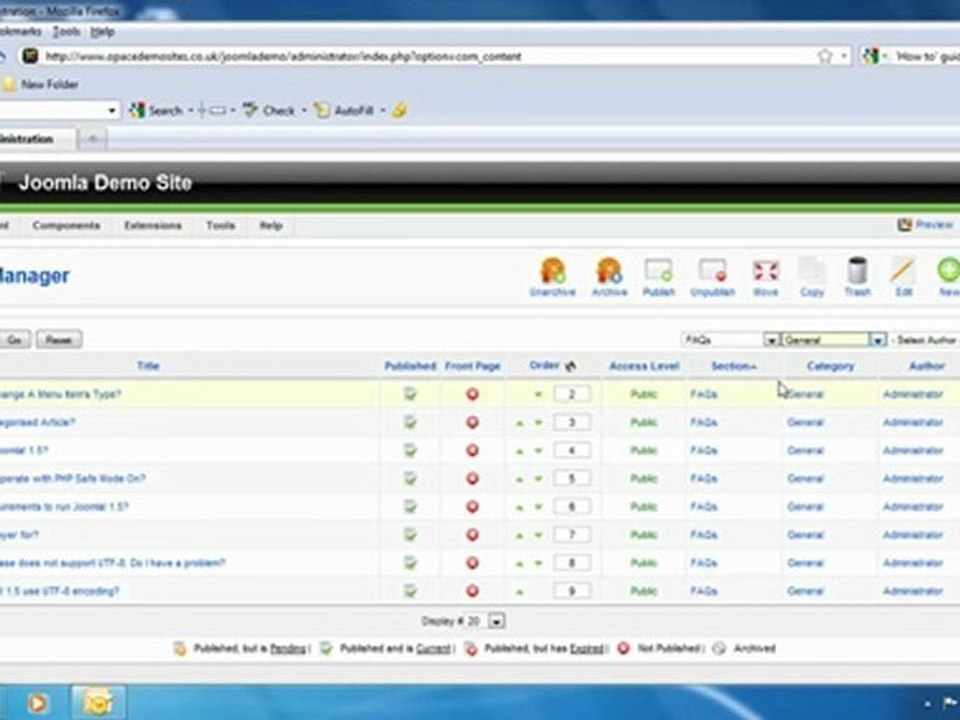 Joomla Video Tutorials - Joomla Help Guide by Opace ...