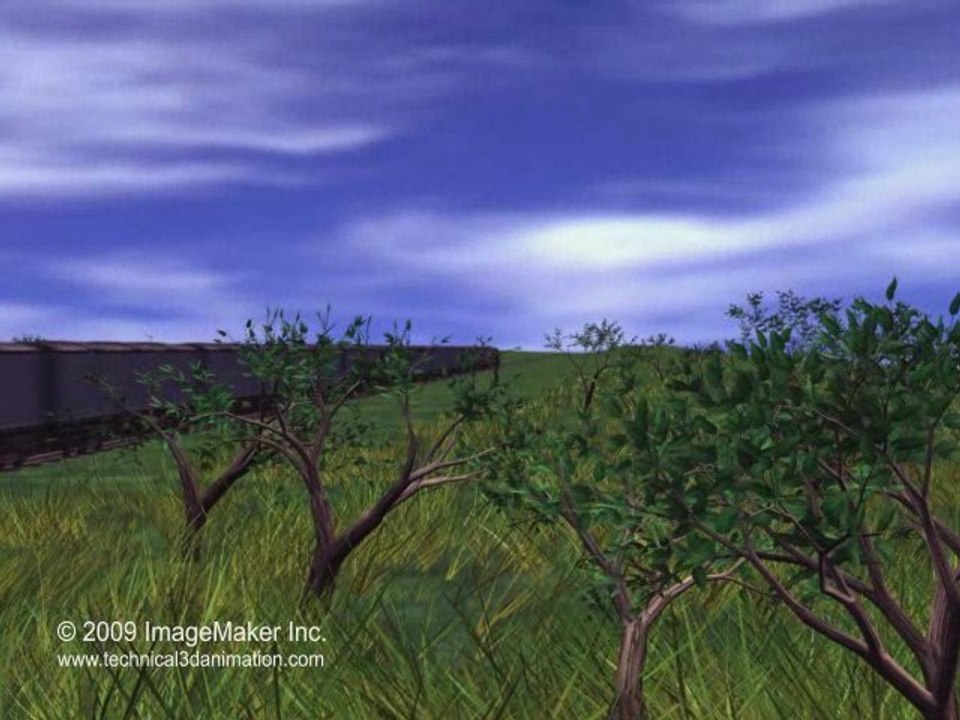 3d animation train 3