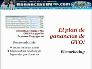GVO Y GANANCIAS GVO - Plan
