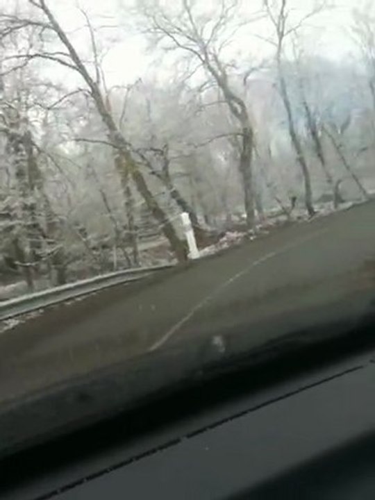 Les Landes sous la neige