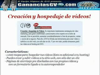 GVO Y GANANCIAS GVO - Servicios