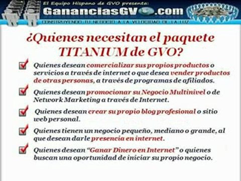 GVO Y GANANCIAS GVO - Mercado