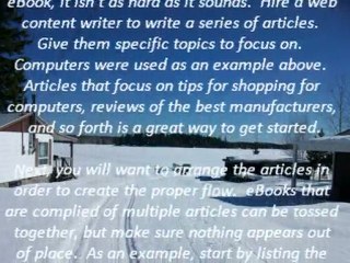 Make Money with Articles By Creating eBooks