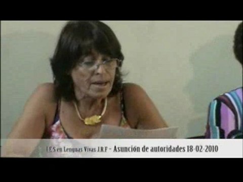 Asunción de Autoridades del IES en L.V. J.R.Fernández