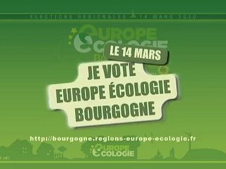 Je vote "Europe écologie Bourgogne" !
