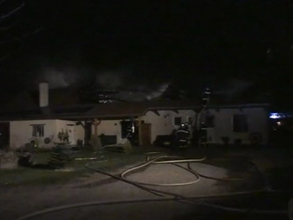 Violent feu d'habitation à l'Habergement Sainte Colombe