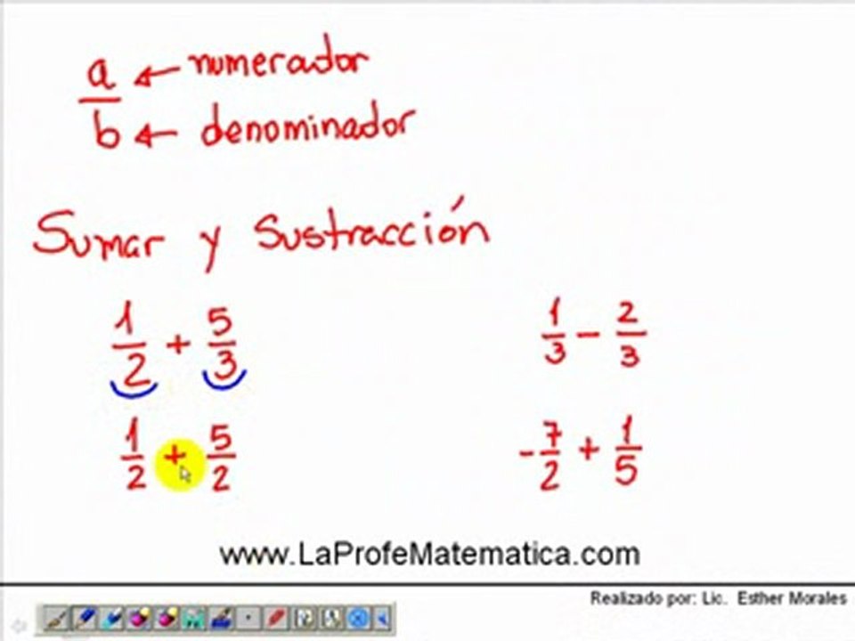 Suma de Fracciones