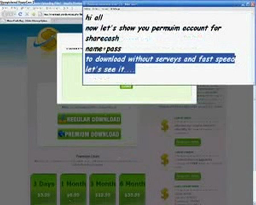 SHARECASH premium account generator