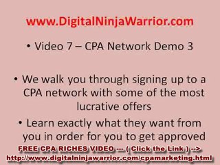 CPA Affiliate Marketing Online Millionaire