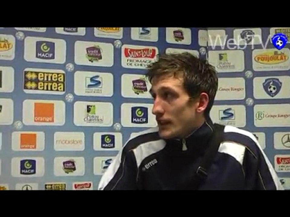 Réaction Simon Hébras après Chamois - Red Star