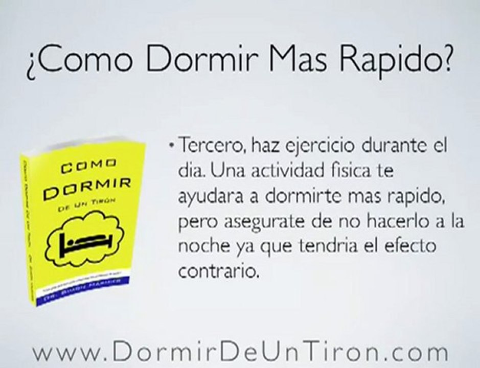 Como Dormir Mas Rapido