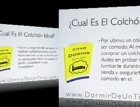 Cual Es El Colchon Ideal?