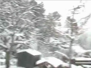 Cessous sous la neige le 8 mars 2010