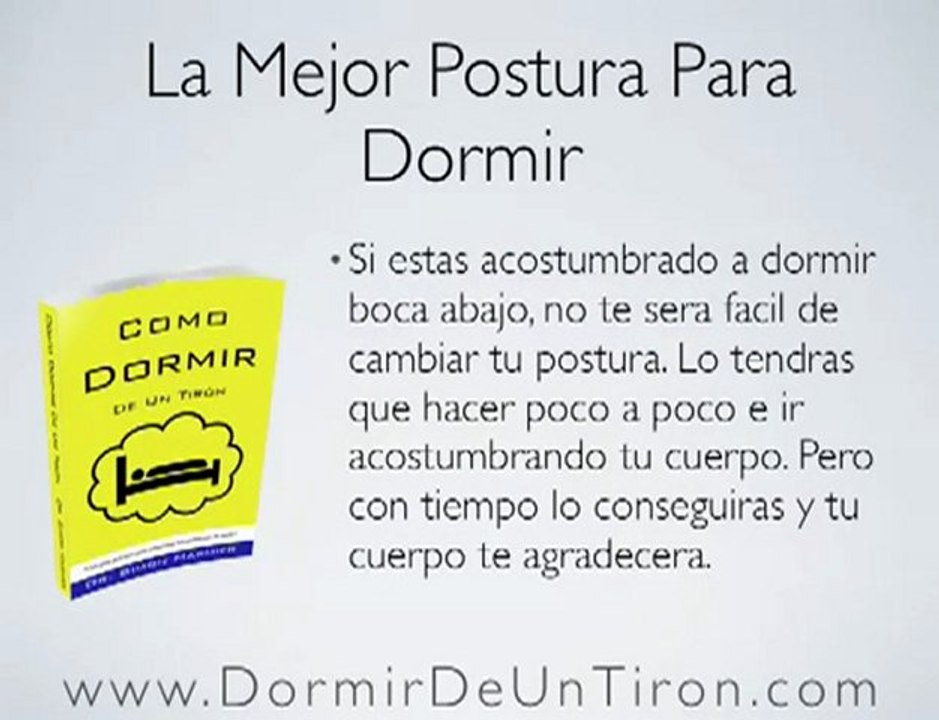 La Mejor Postura Para Dormir