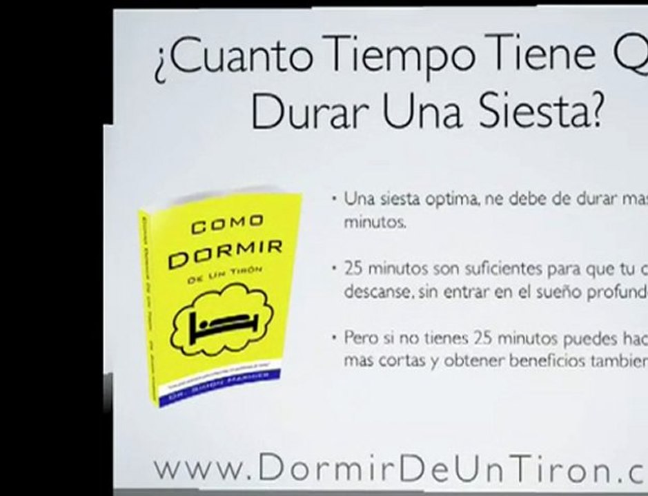 ¿Cuanto Tiempo Debe De Durar Una Siesta?