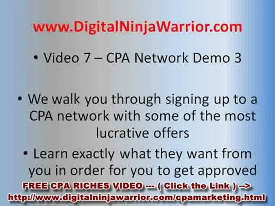 CPA Affiliate Marketing Millionaire Exposed