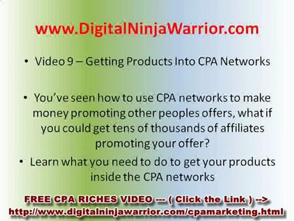 How To Make Money With CPA Affiliate Marketing