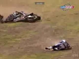 WSBK Philip Island 2010 - J.Toseland crash