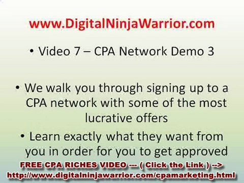 Get Rich With CPA Affiliate Networks Today