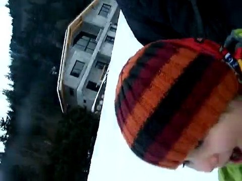 descente luge avec papa bis...