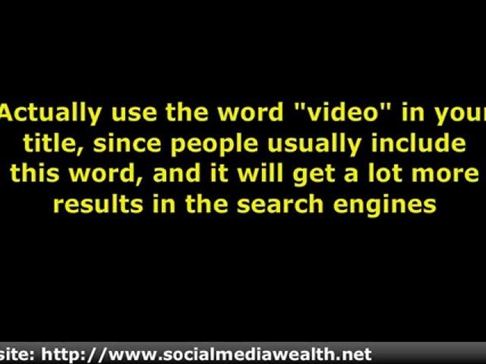 Powerful Youtube Video Tactics For Internet Marketers - Part