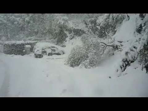 banyuls sur neige ; mars 2010