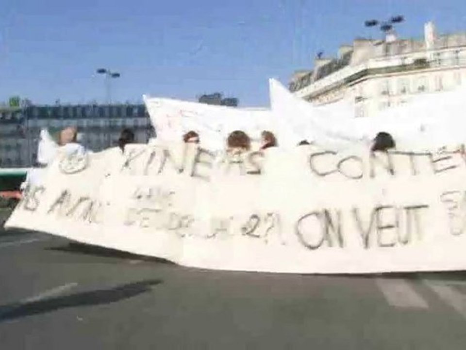 Manifestation des étudiants en kinésithérapie