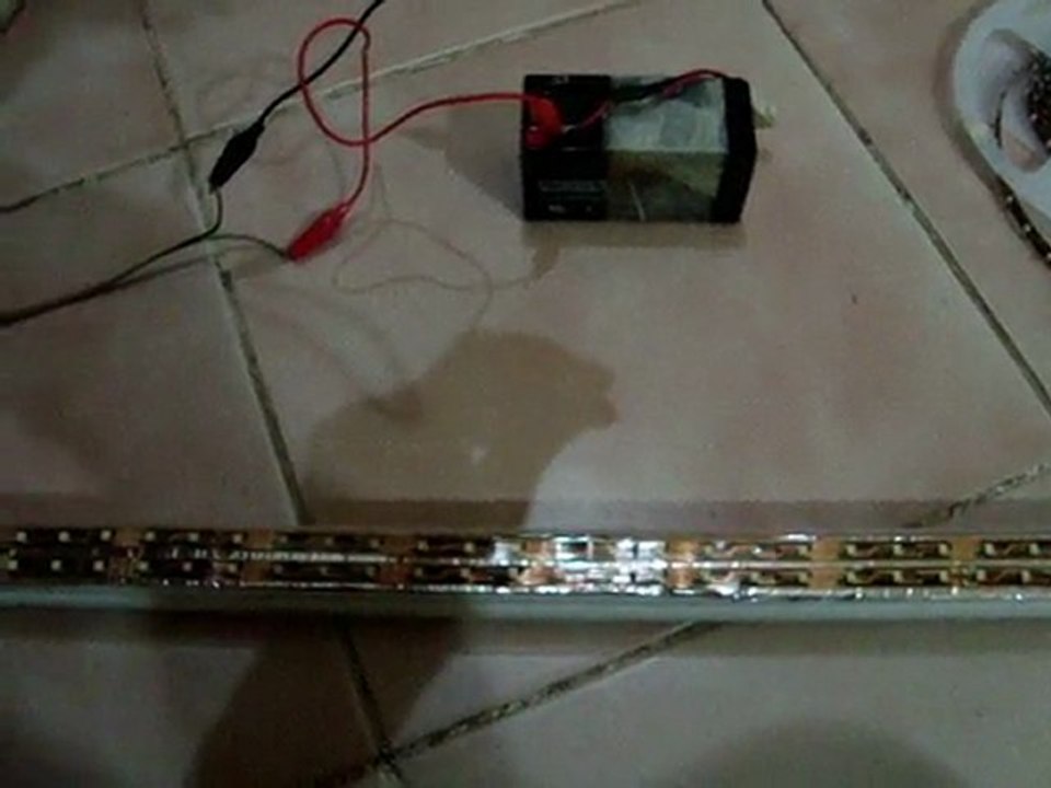 ledlerle 12 volt 100 watt florasan lamba yapımı.