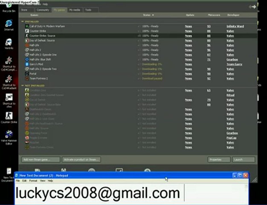 Get Online games for Free COD4, CSS, CS, And Alot