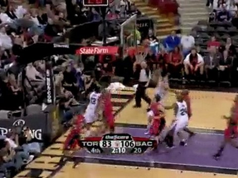 Rookie of the Year candidate Tyreke Evans recorded his first