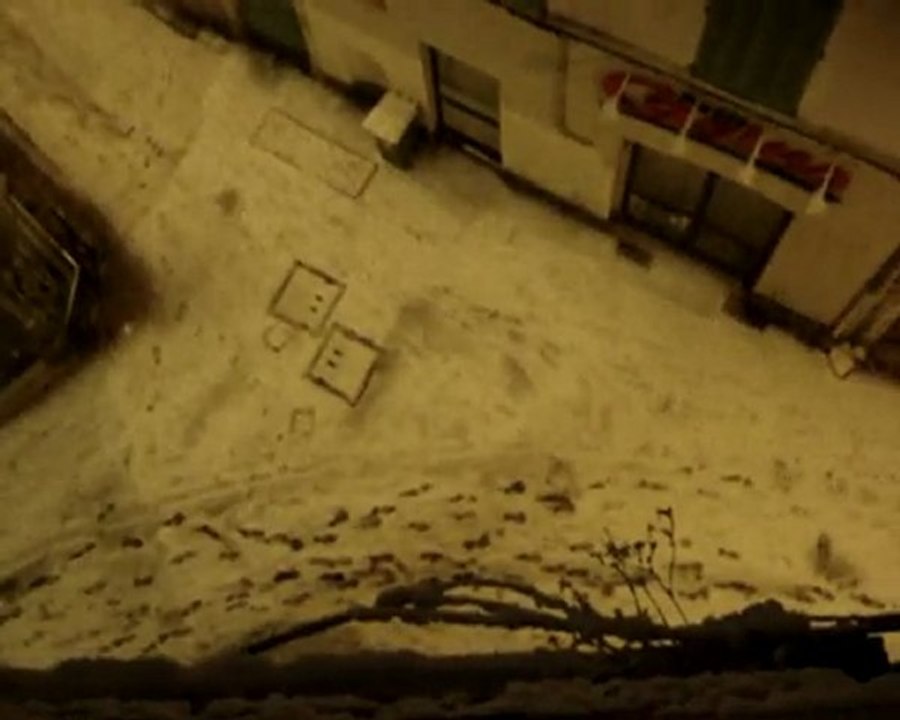 Nîmes sous la neige