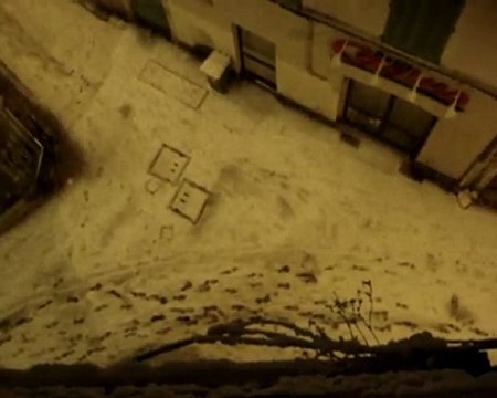 Nîmes sous la neige