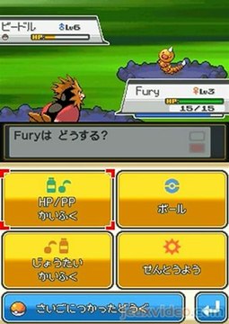 Pokemon Heart Gold NDS - Promenade Bois Chêne