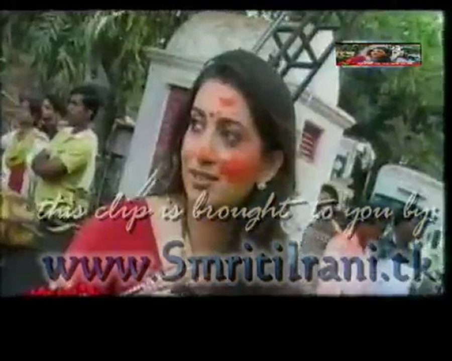 Smriti talking about Holi