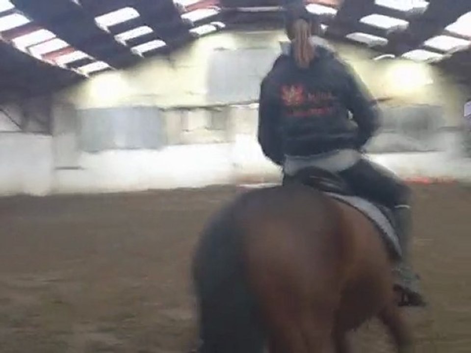 sandy  donne cours a balou, jenny galope avec saïda