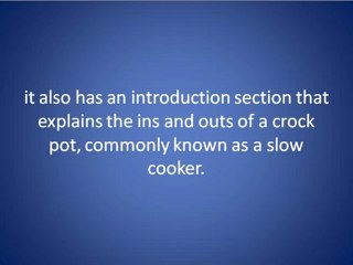 Crock Pot Soup Recipes - Video Book Review