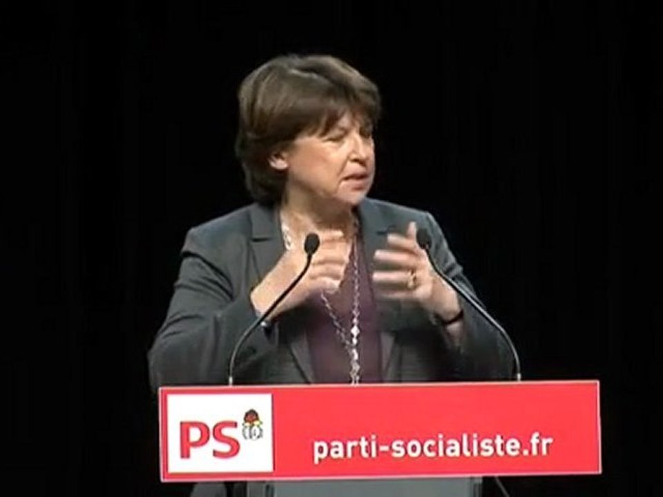 Martine Aubry françois Bonneau Meeting Orléans