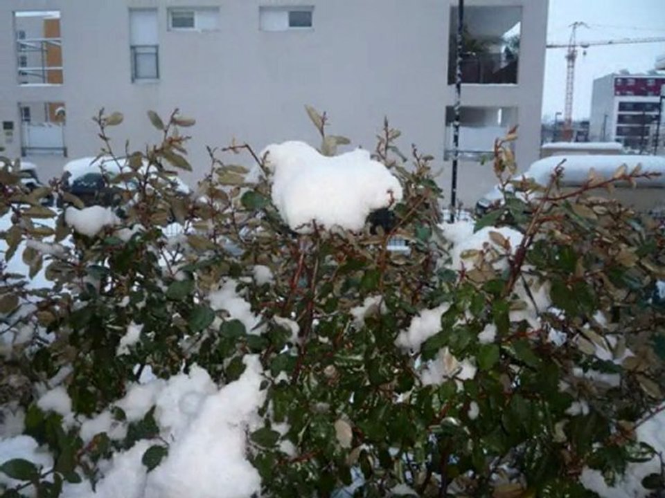 Il neige à Nîmes