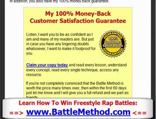 How to Win Freestyle Rap Battles - Part 5