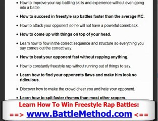 How to Win Freestyle Rap Battles - Part 4