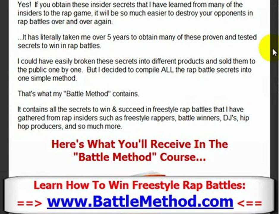How to Win Freestyle Rap Battles - Part 3