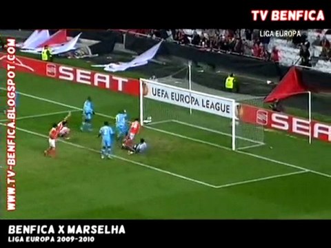 Benfica 1-1 Marseille (Liga Europa 2009-2010) Highlights