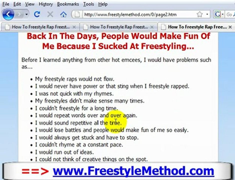 How To Freestyle Rap - How To Rap Tips - Freestyle Method Co