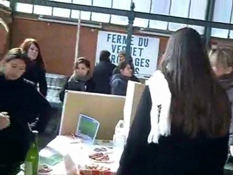 Brice Hortefeux au marché st joseph Clermont Ferrand