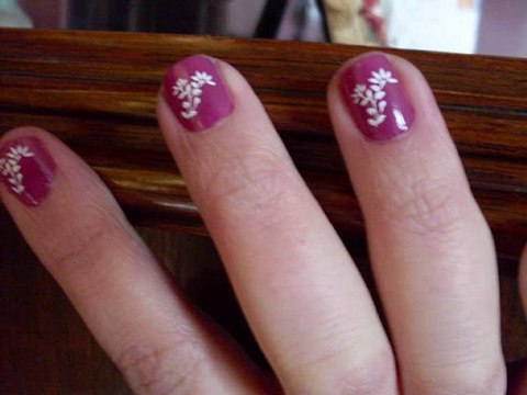 Déco d'ongles en Nail Art Stamping