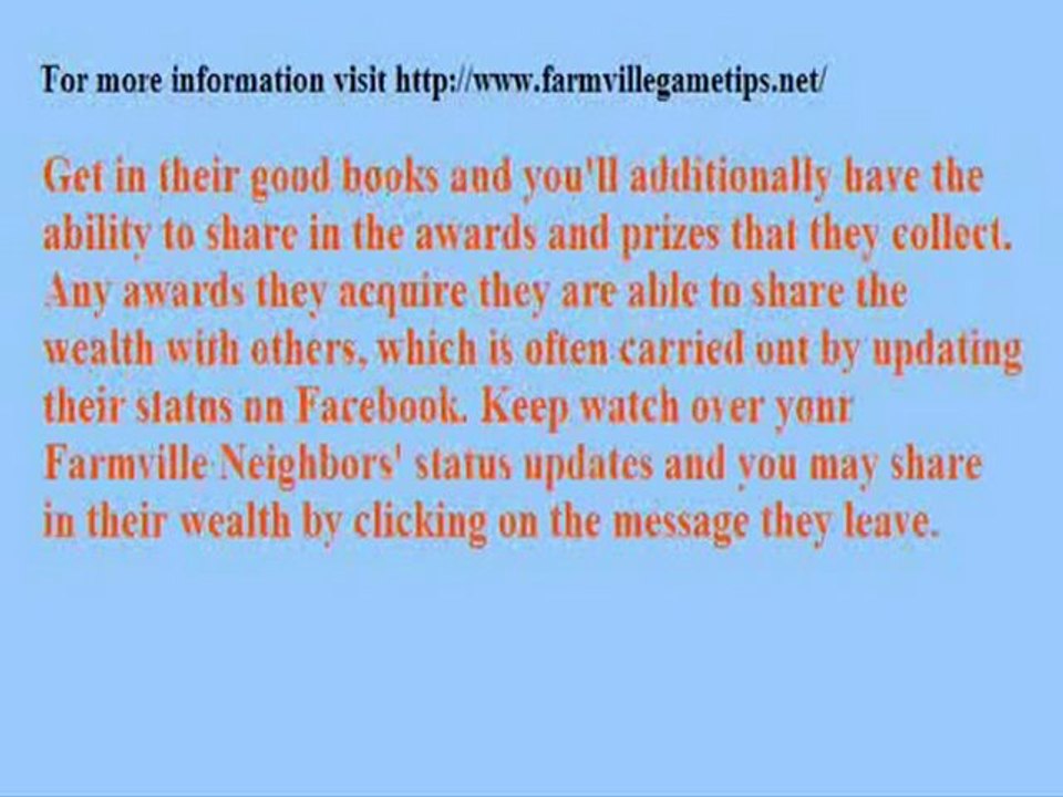 Do I Need Farmville Neighbors?