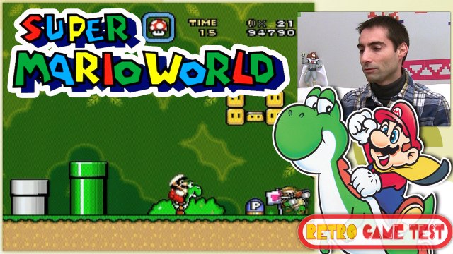 Super Mario World Super Nintendo Retro game Test.
