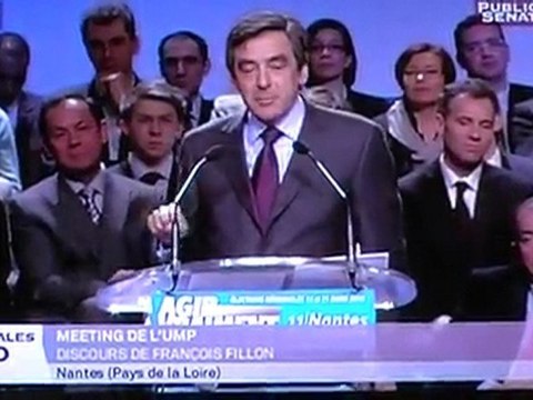 Les Régionales. François Fillon à Nantes.Les étrangers !!!