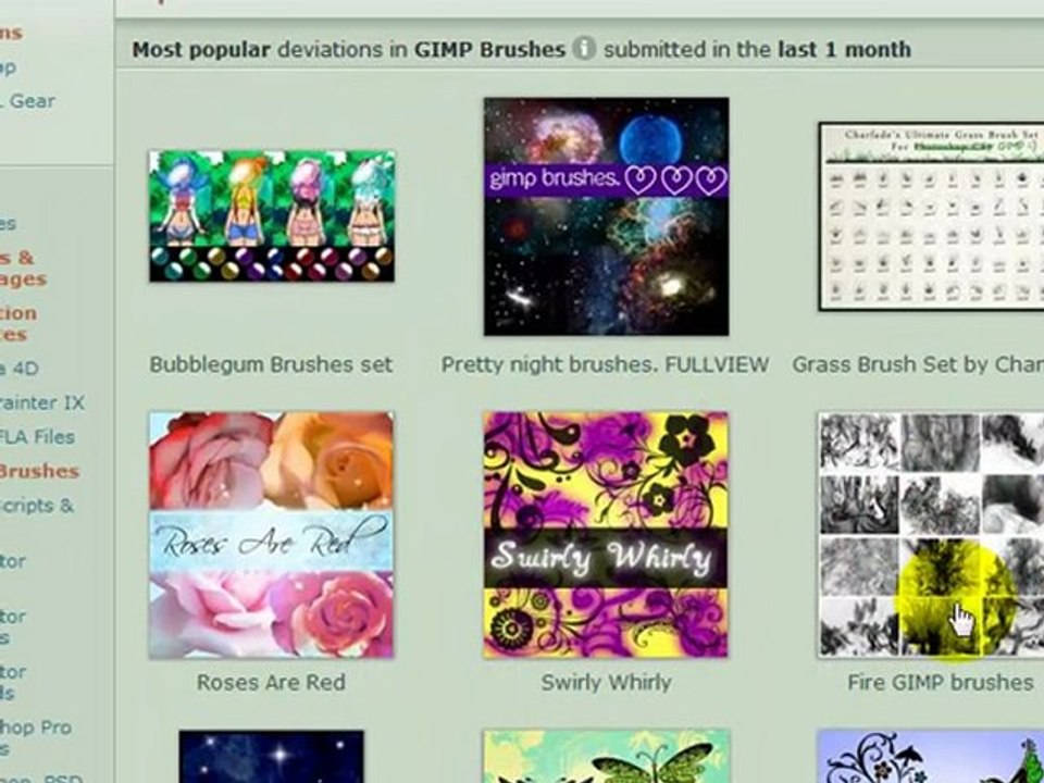 Gimp 2.6.8 téléchargement & installation brosses